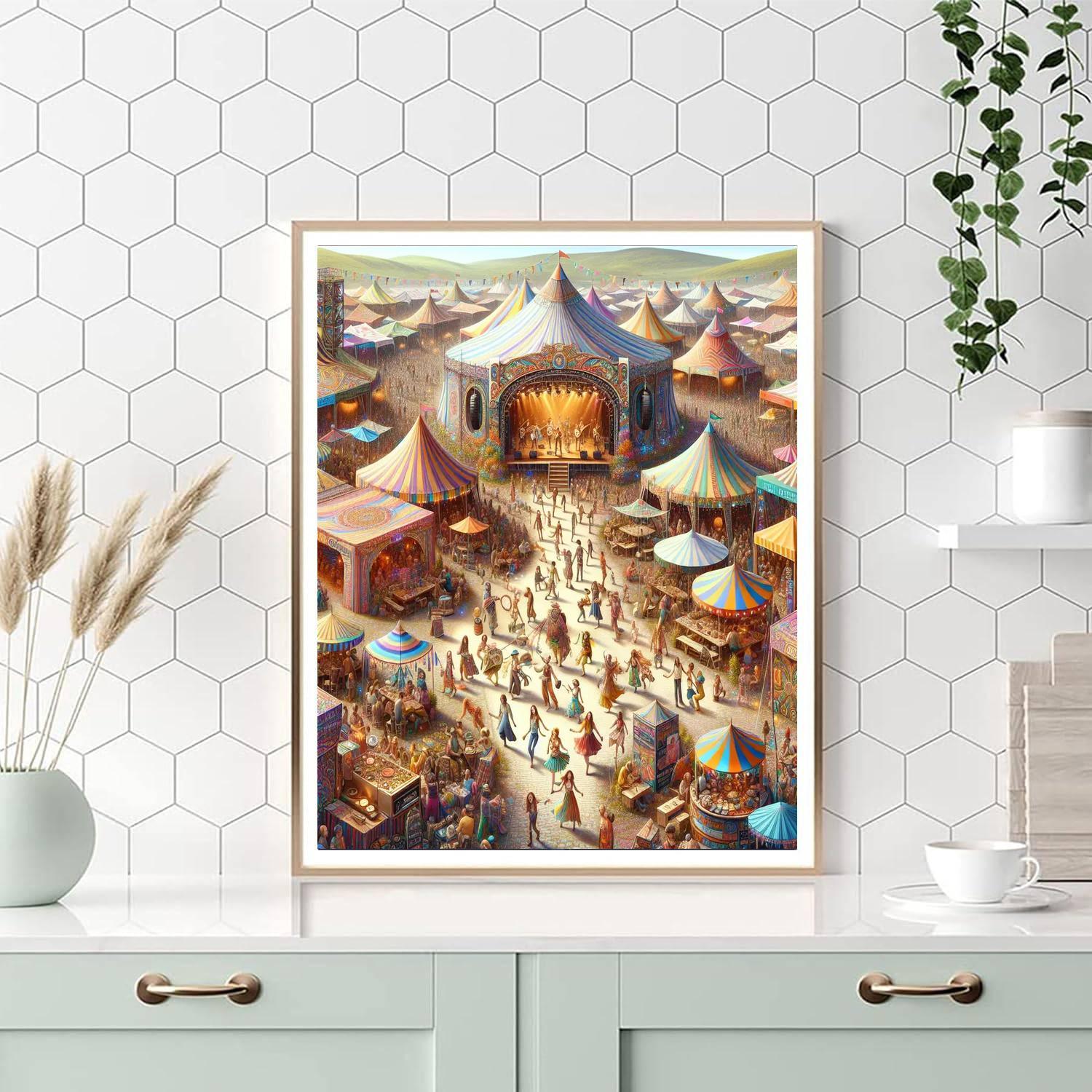 The Sziget Festival Paint By Color