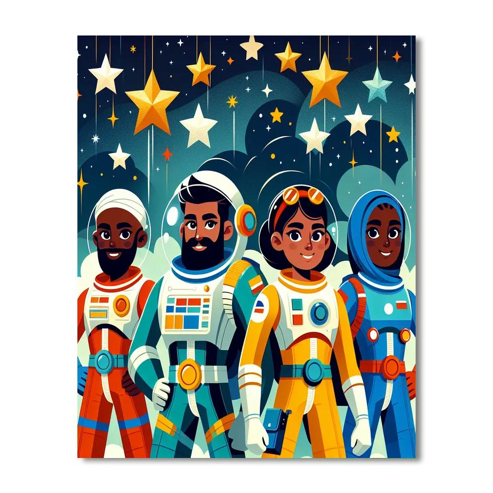 Intergalactic Heroes Numbered Painting Kits