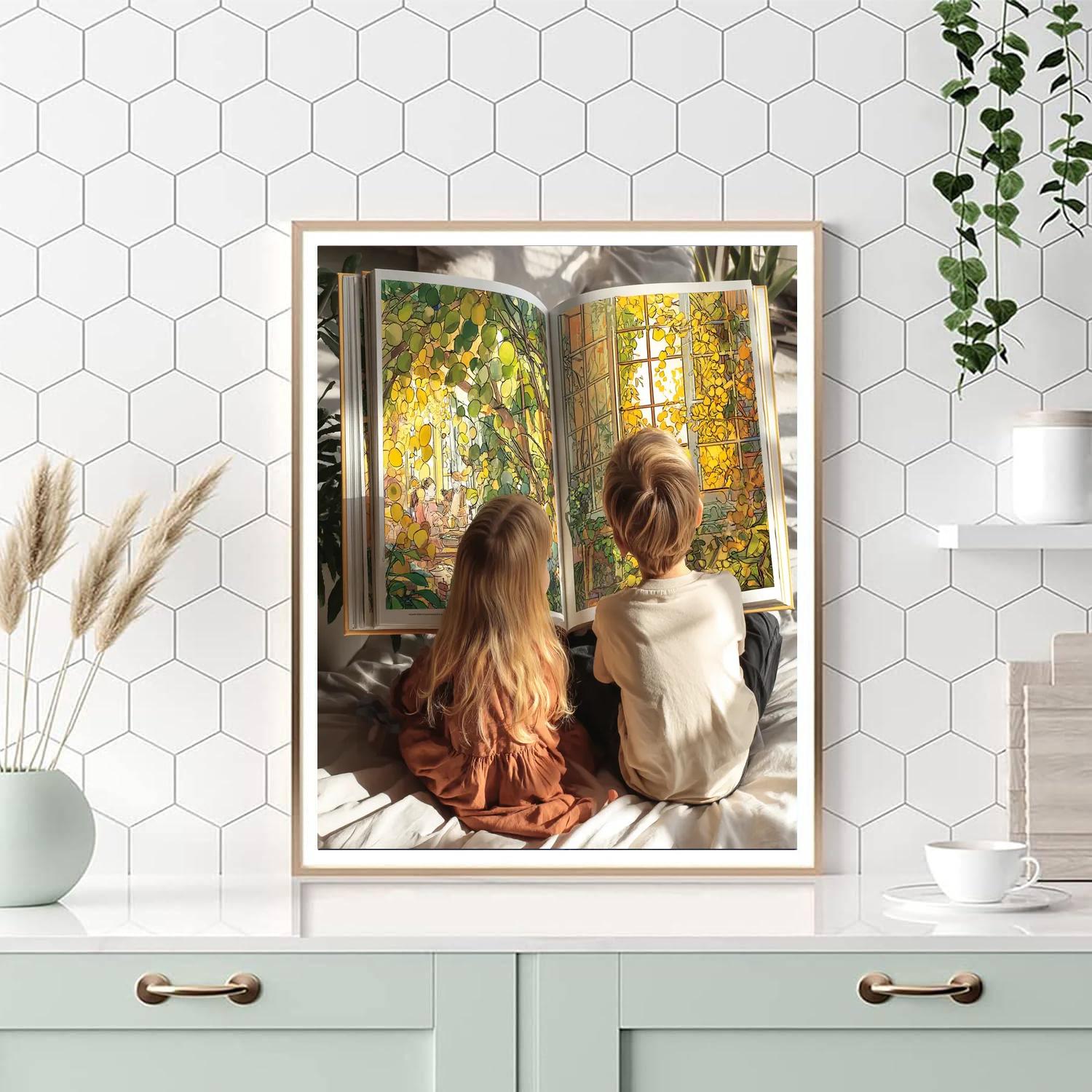 Window Sill Stories Number Painting