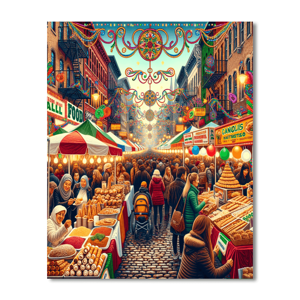 Feast Of San Gennaro - New York, Usa Number Painting