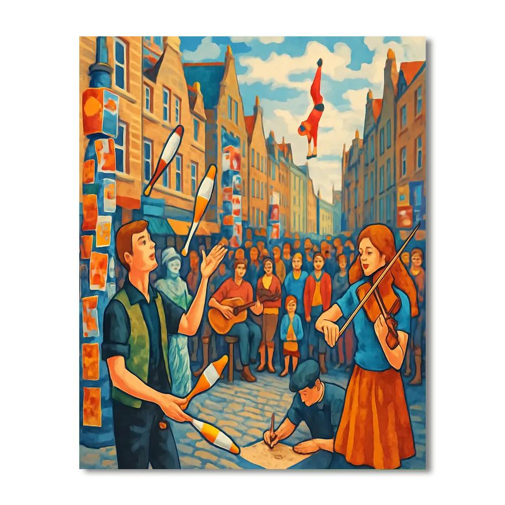 The Edinburgh Festival Fringe - Edinburgh Painting By Numbers Kit