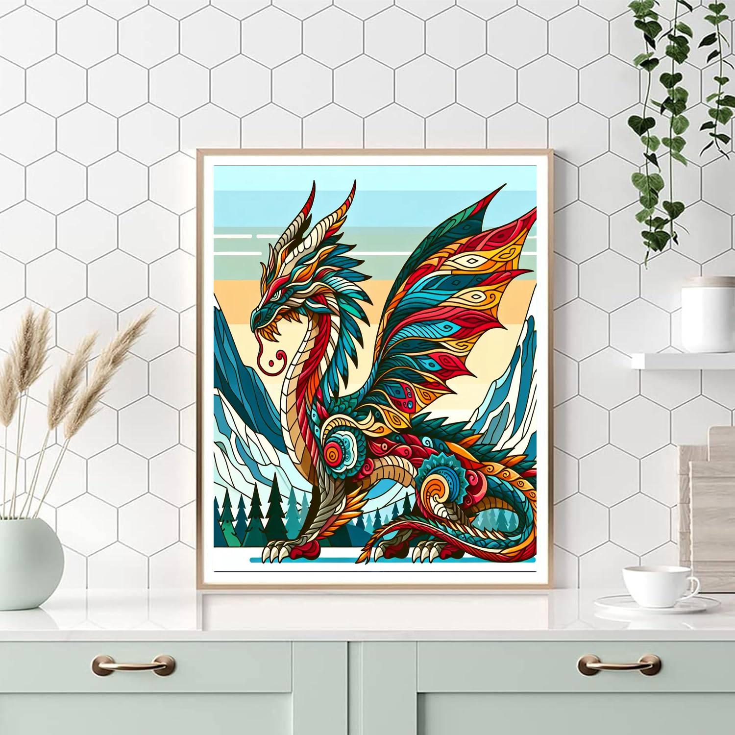 Glorious Dragon Painting Number Kit