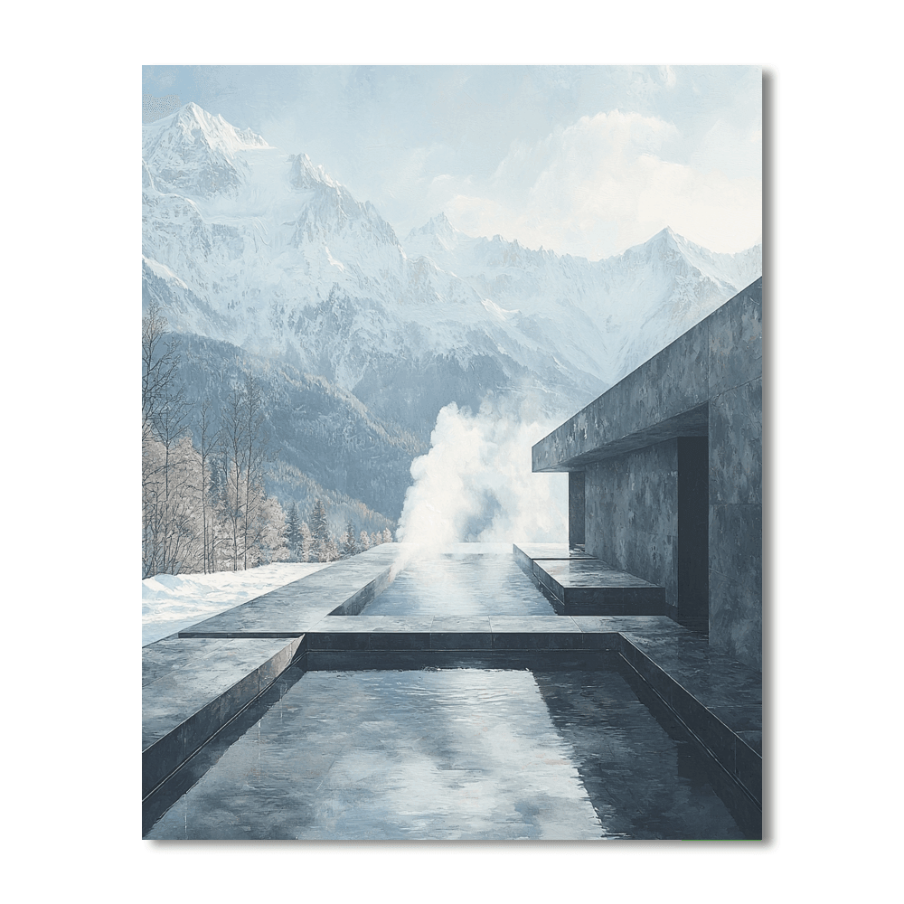 Thermal Baths Of Vals - Vals, Switzerland Paint By Number