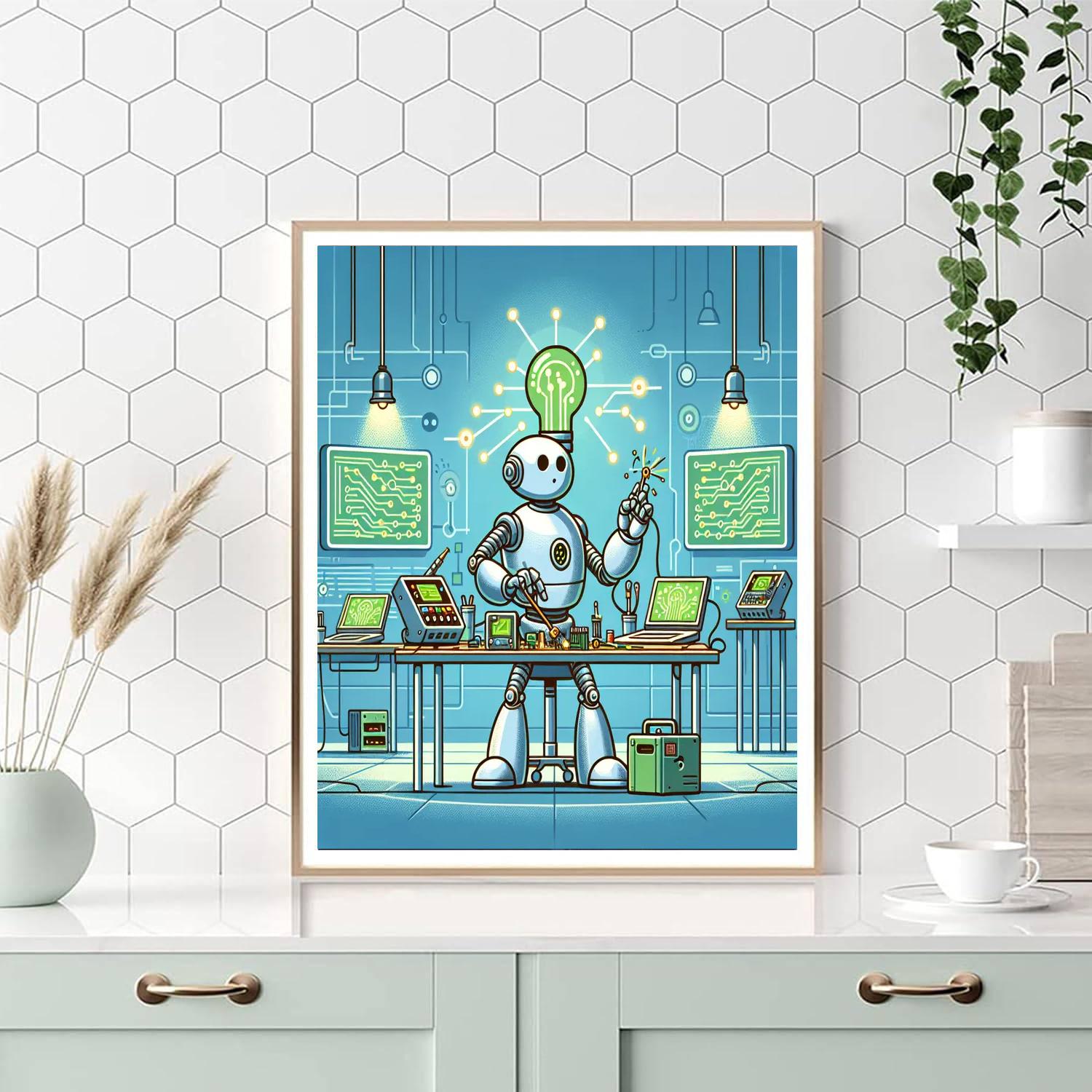 Robot Discovery Workshop Numbered Painting Kits