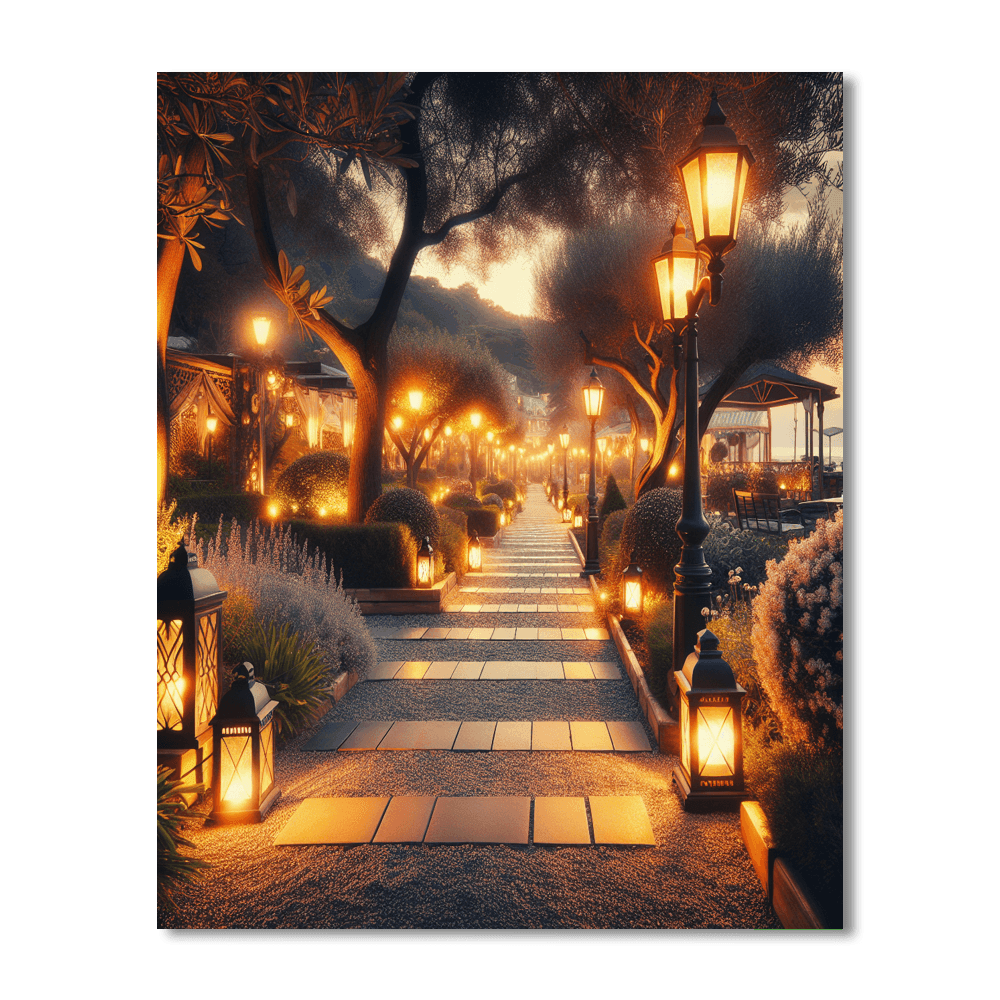 Radiant Evening Promenade Paint By Color