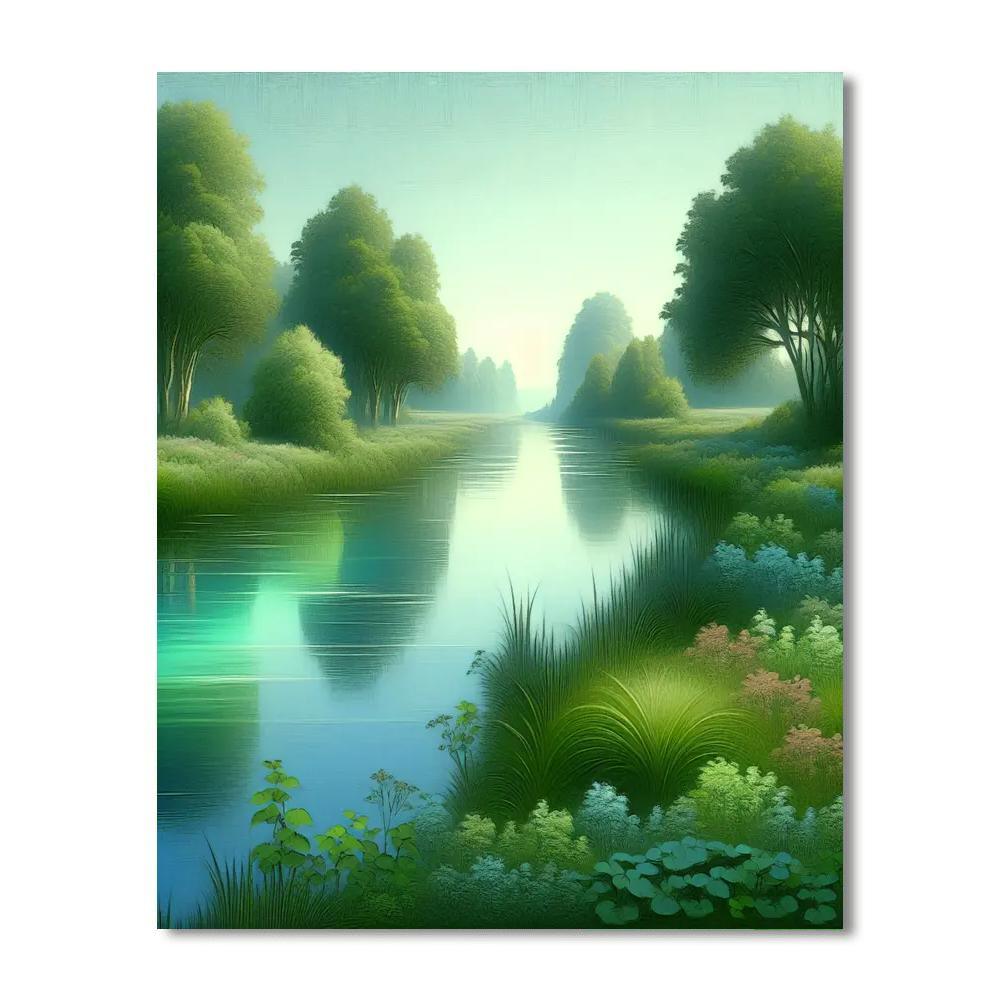 Serenity By The River Paint By Number