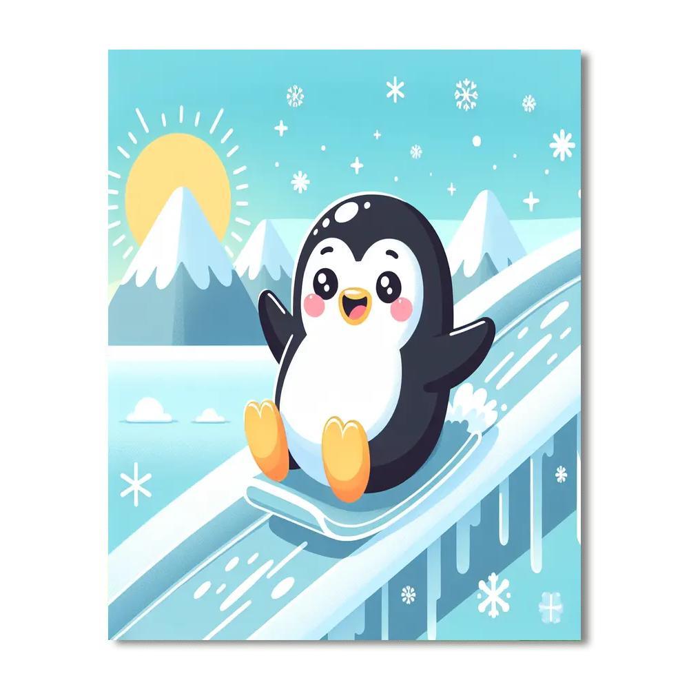 Jolly Penguin Paint By Numbers Kits