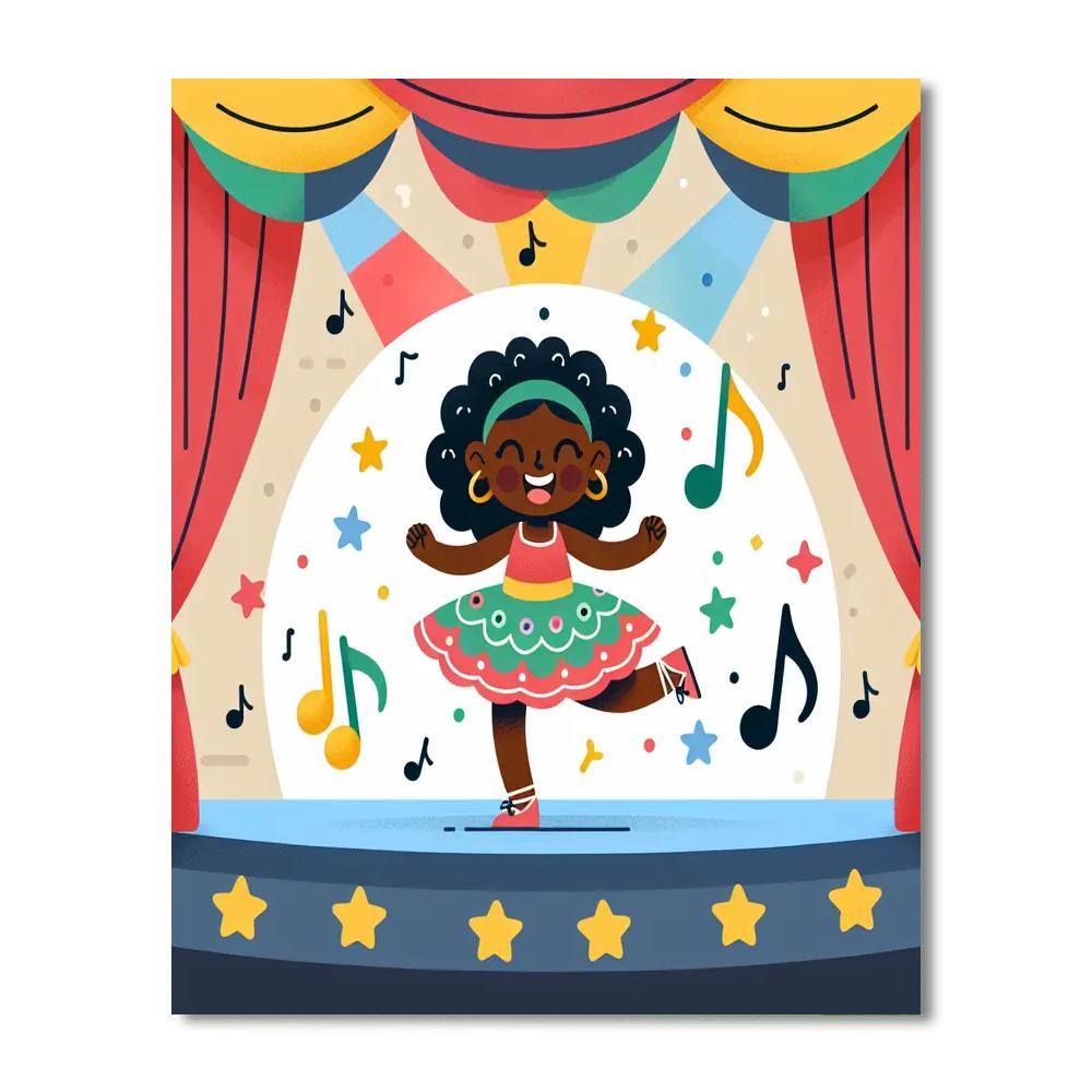 Dynamic Dancer Paint By Number