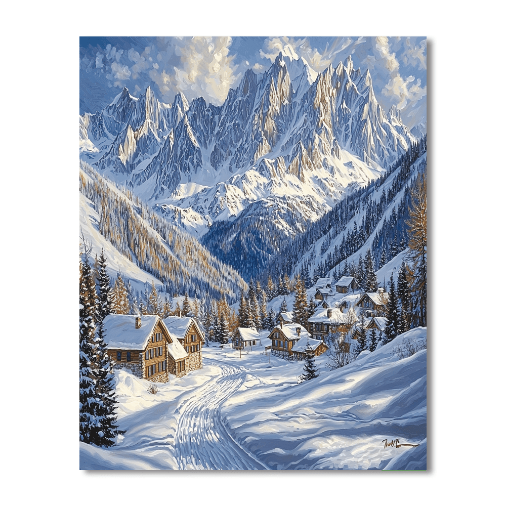 Chamonix-mont-blanc - France Numbered Painting Kits