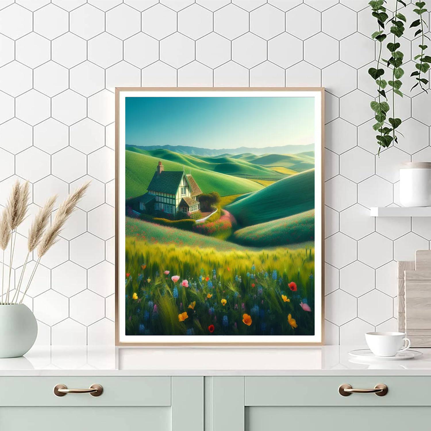 Charming Countryside Delight Painting By Numbers Kit