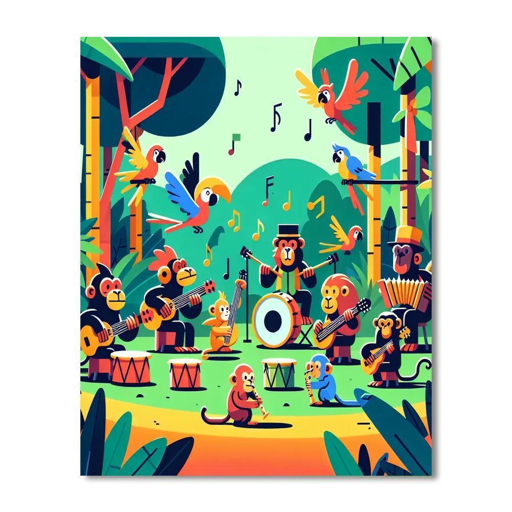 Jungle Jam Adventure Paint By Numbers