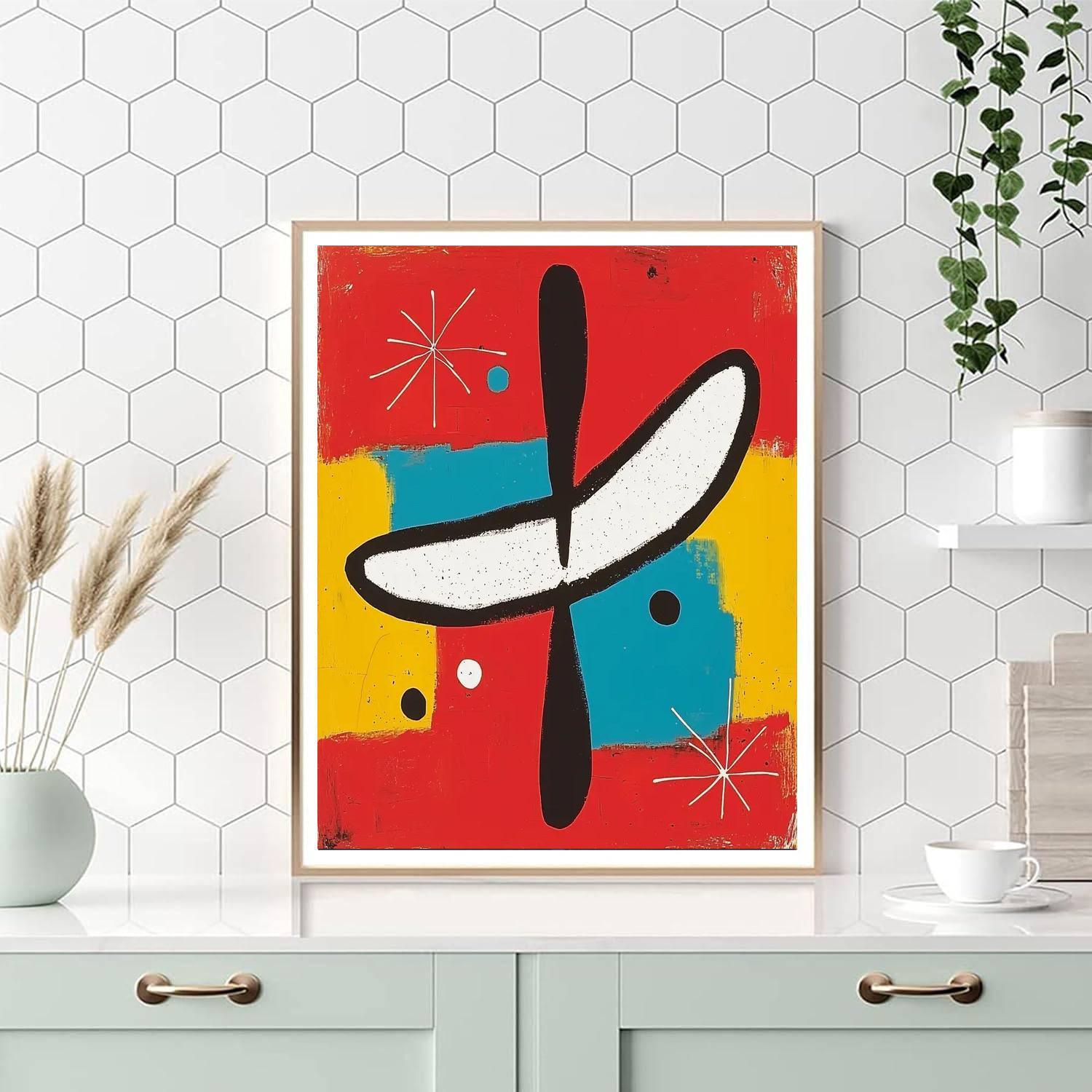 Joan Miró Inspired Eternal Play  Paint By Numbers Art