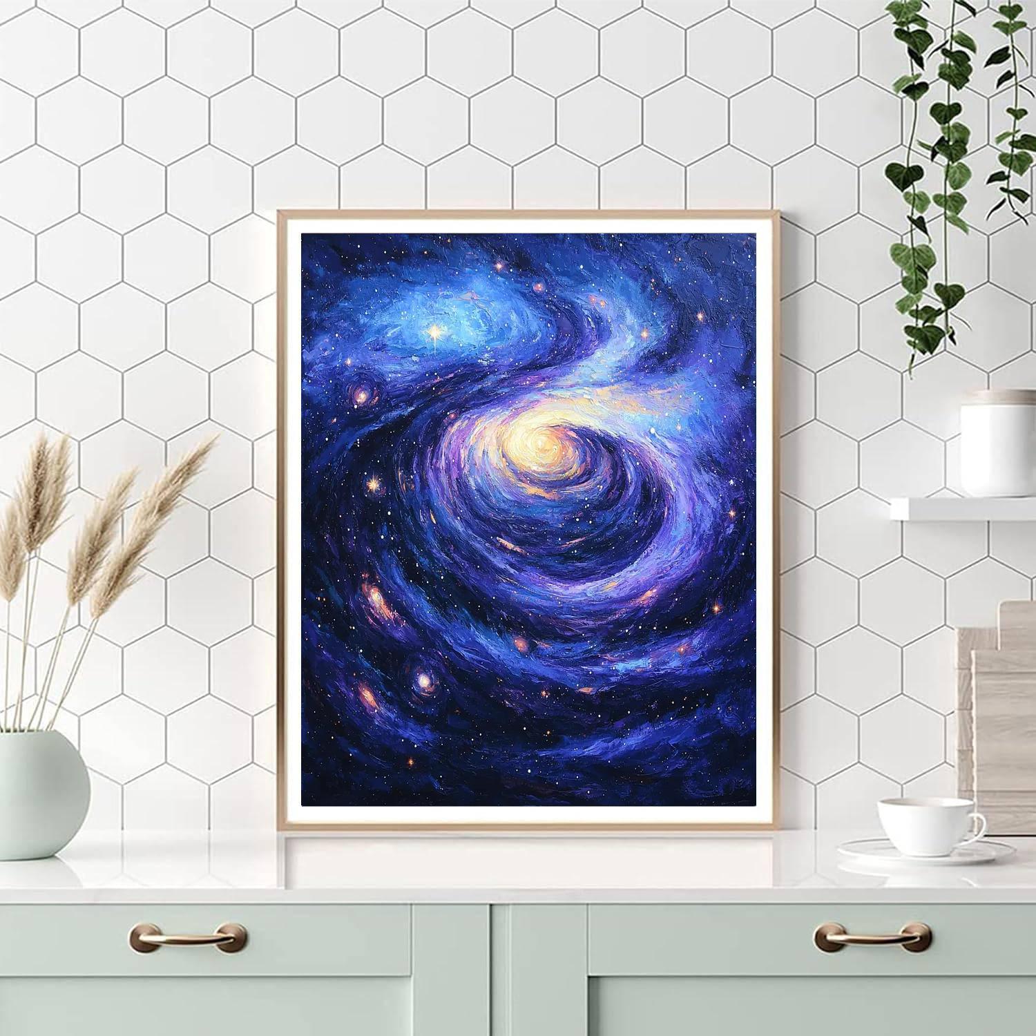 Paul Cézanne Inspired Ethereal Cosmos  Painting By Numbers Kit