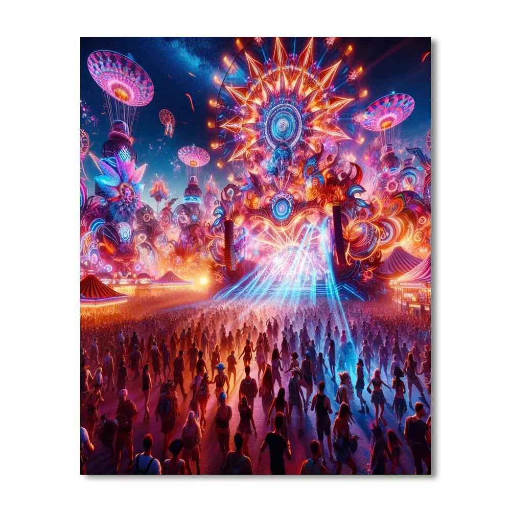 The Electric Daisy Carnival - United States Paint By Numbers