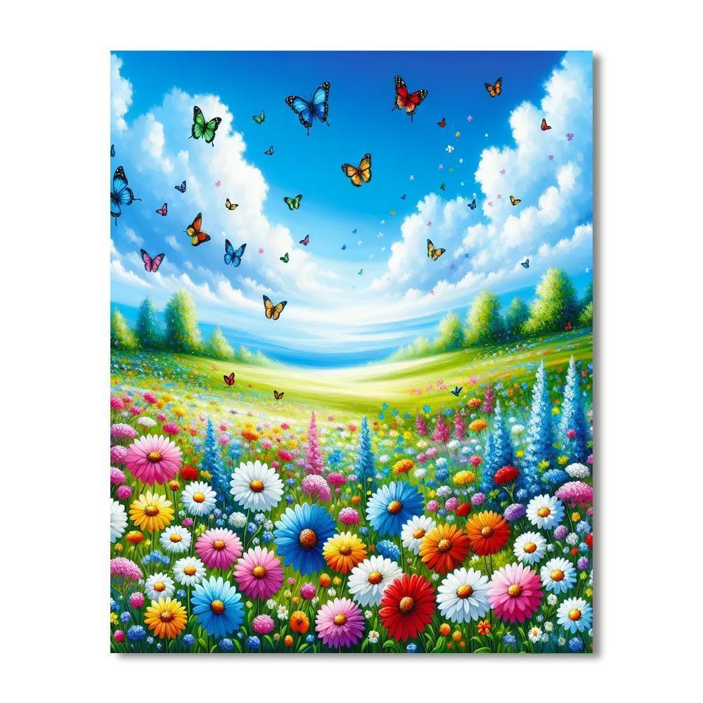 Sunny Meadow Daydreams Numbered Painting Kits