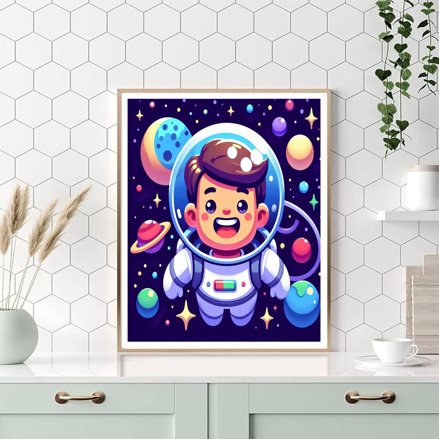 Colorful Galaxy Explorer Paint By Numbers