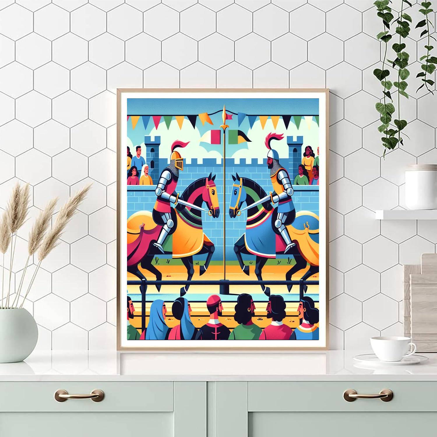 Knights' Royal Tournament Paint By Numbers