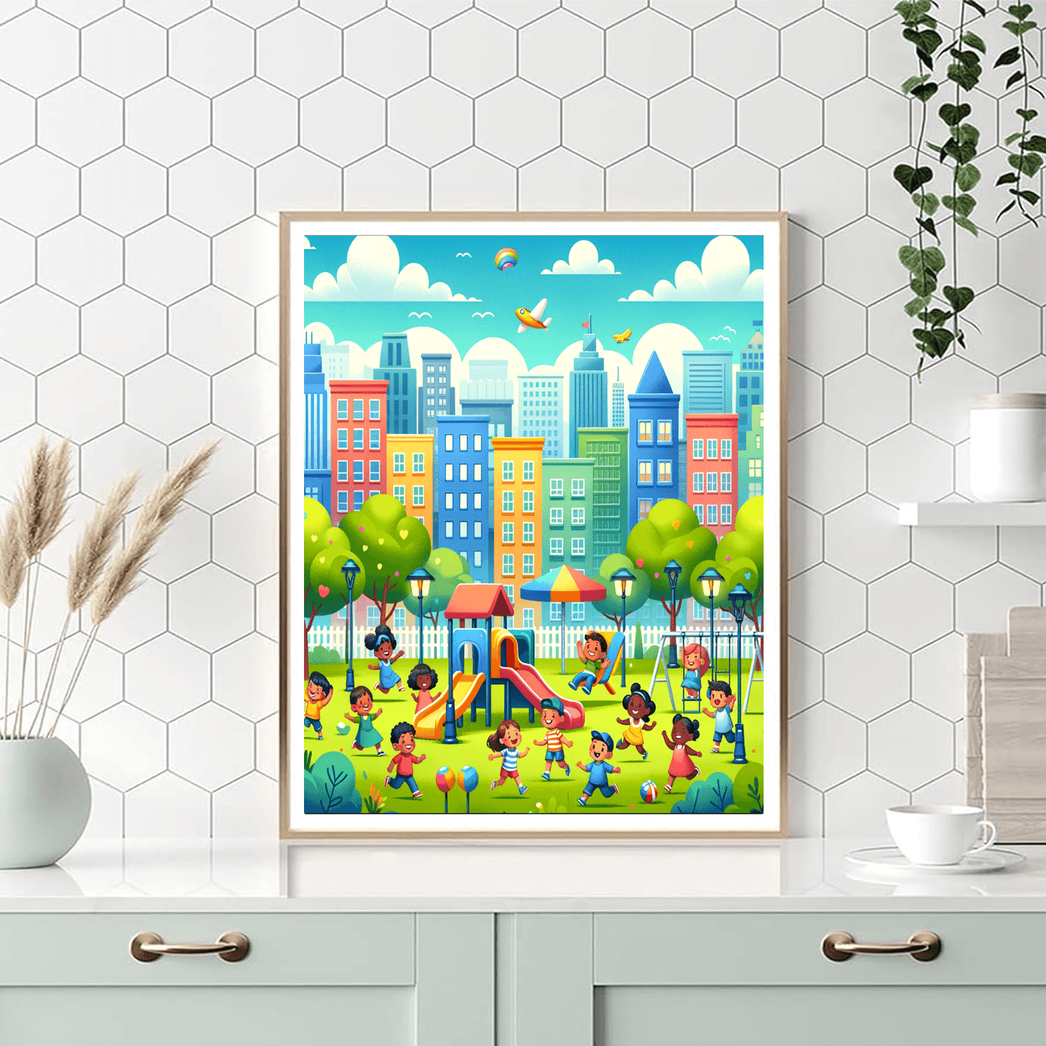 Creative Cityscape Paint By Color
