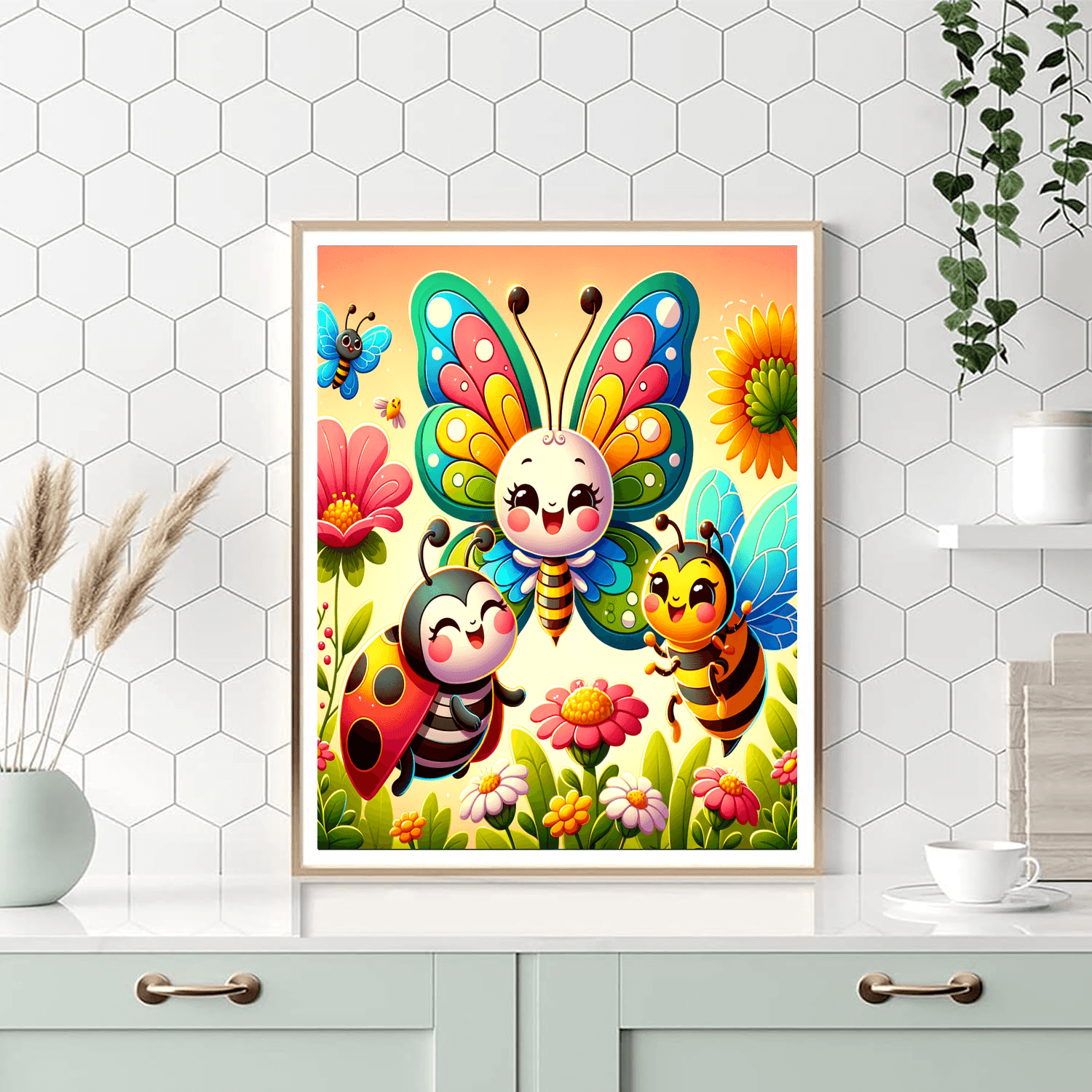 Charming Insect Friends Painting By Numbers Kit