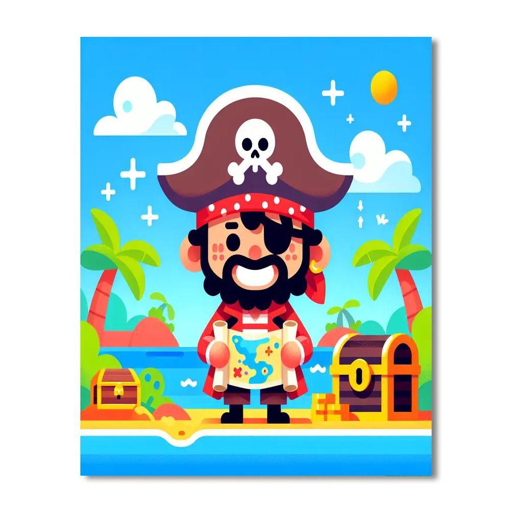 Hidden Treasure Cove Painting Number Kit