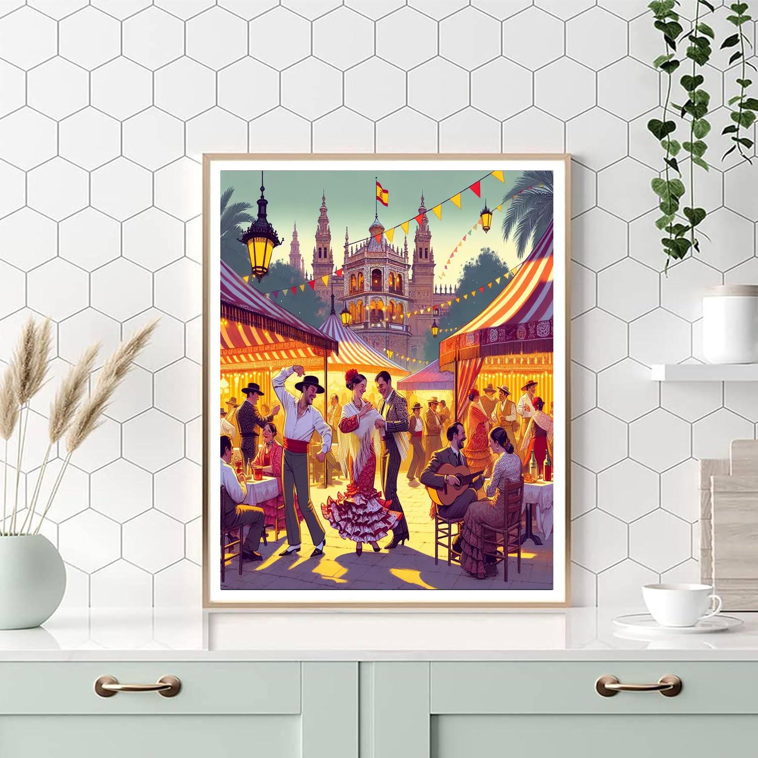 Fiesta De Abril Paint By Numbers Art