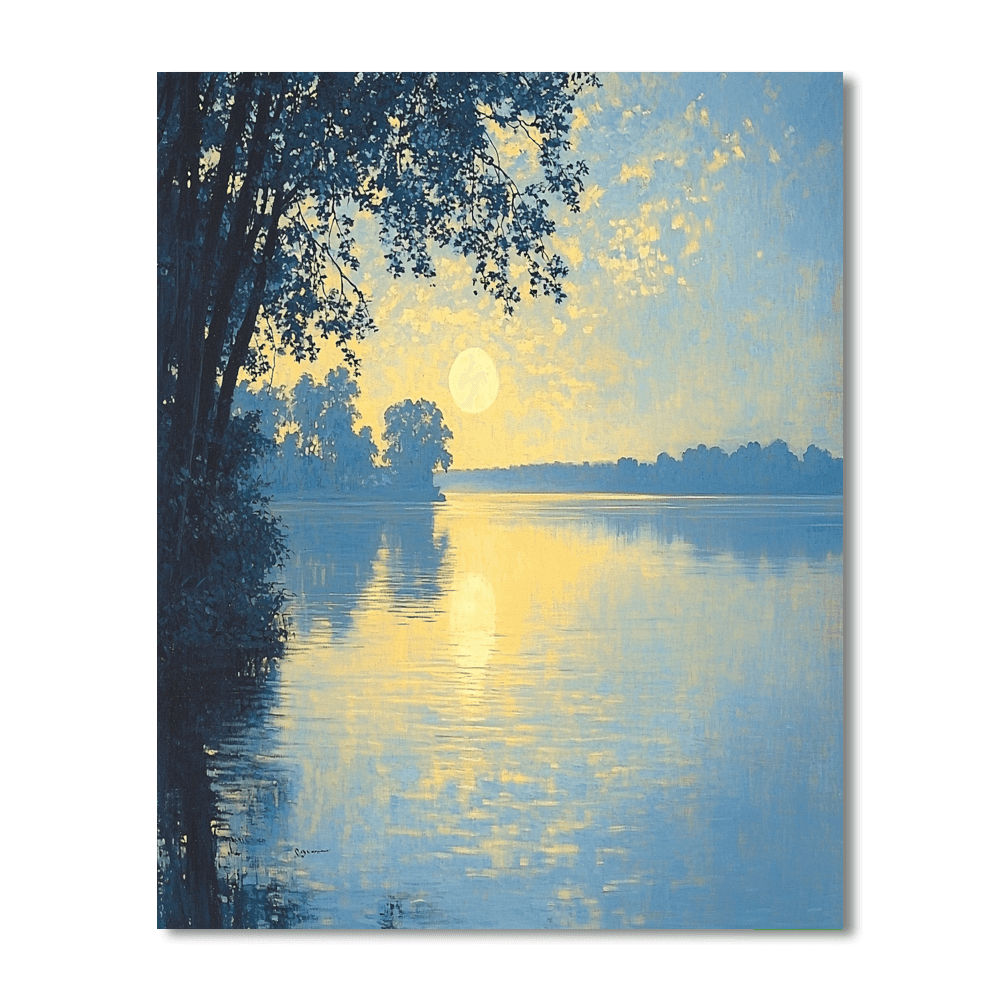 John Singer Sargent Inspired Twilight Reflection  Paint By Number