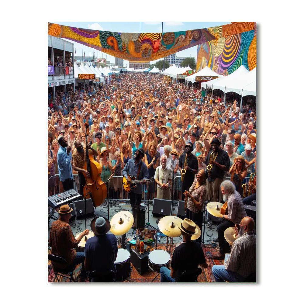 Jazz And Heritage Festival - New Orleans DIY Paint By Numbers
