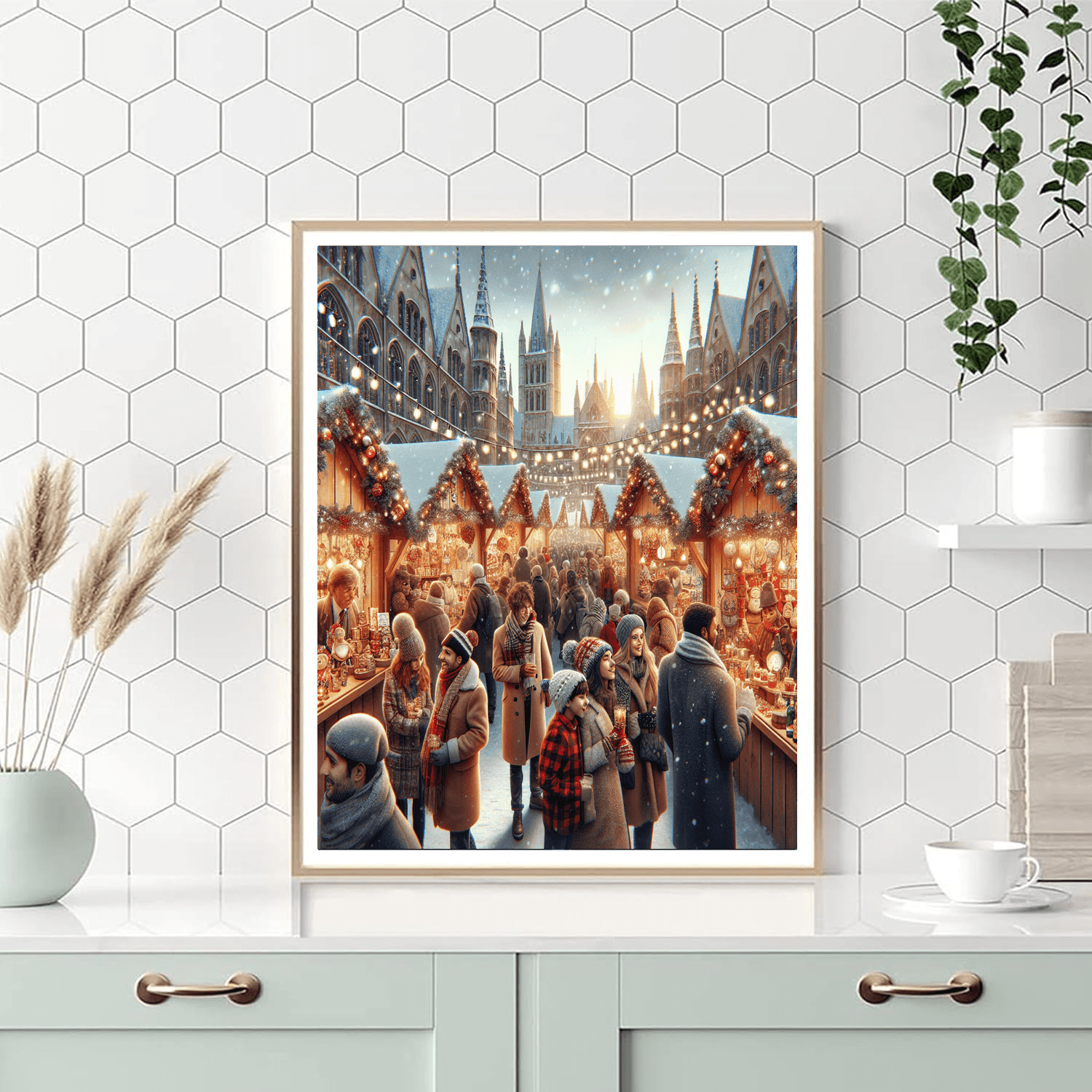 Bonn Christmas Market - Germany Paint By Numbers Kits