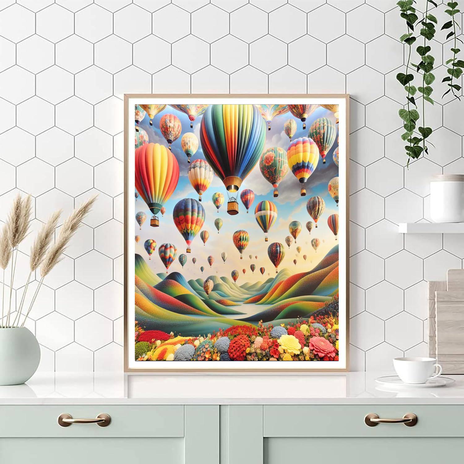 Fantasy Balloon Ride DIY Paint By Numbers