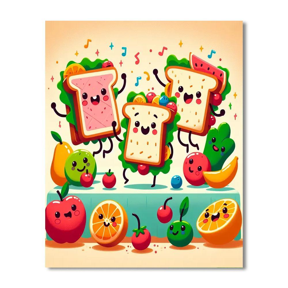 Silly Sandwich Celebration Paint By Numbers Kits
