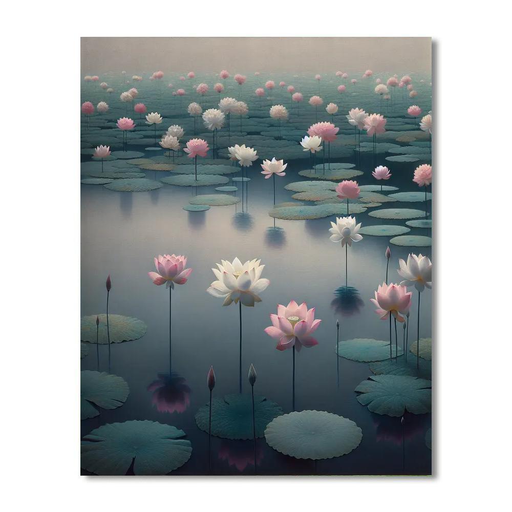 Serene Lotus Blossom Paint By Number