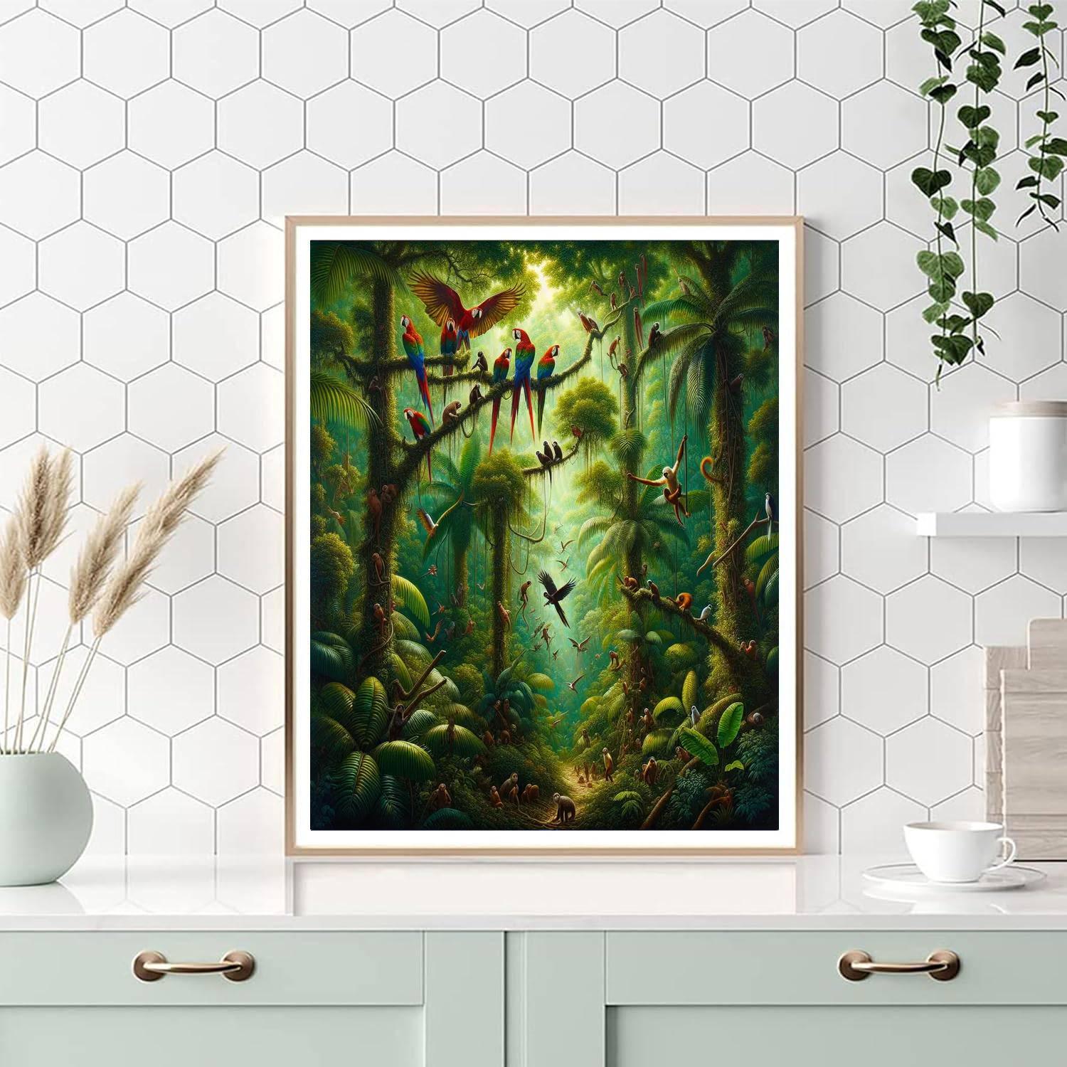 Jungle Canopy Adventure Numbered Painting Kits