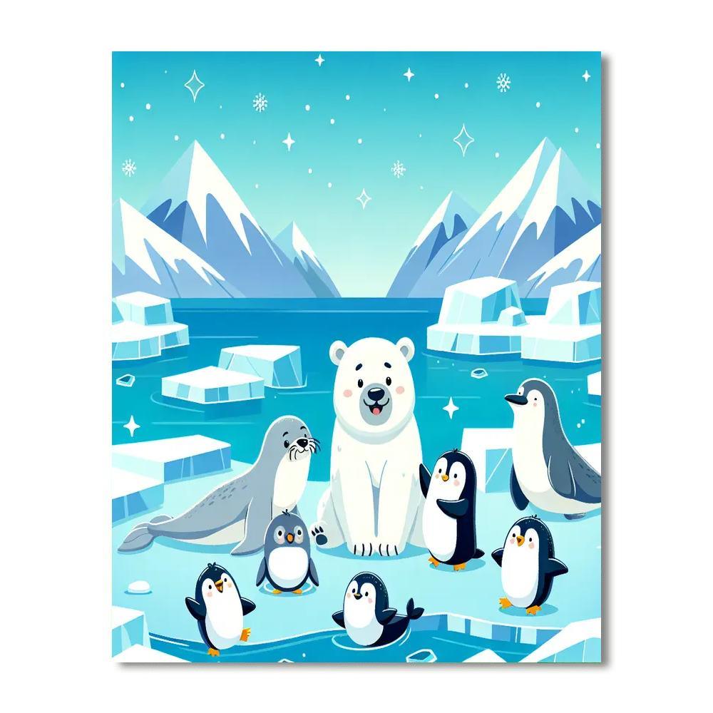 Lively Arctic Adventure Paint By Numbers Kits