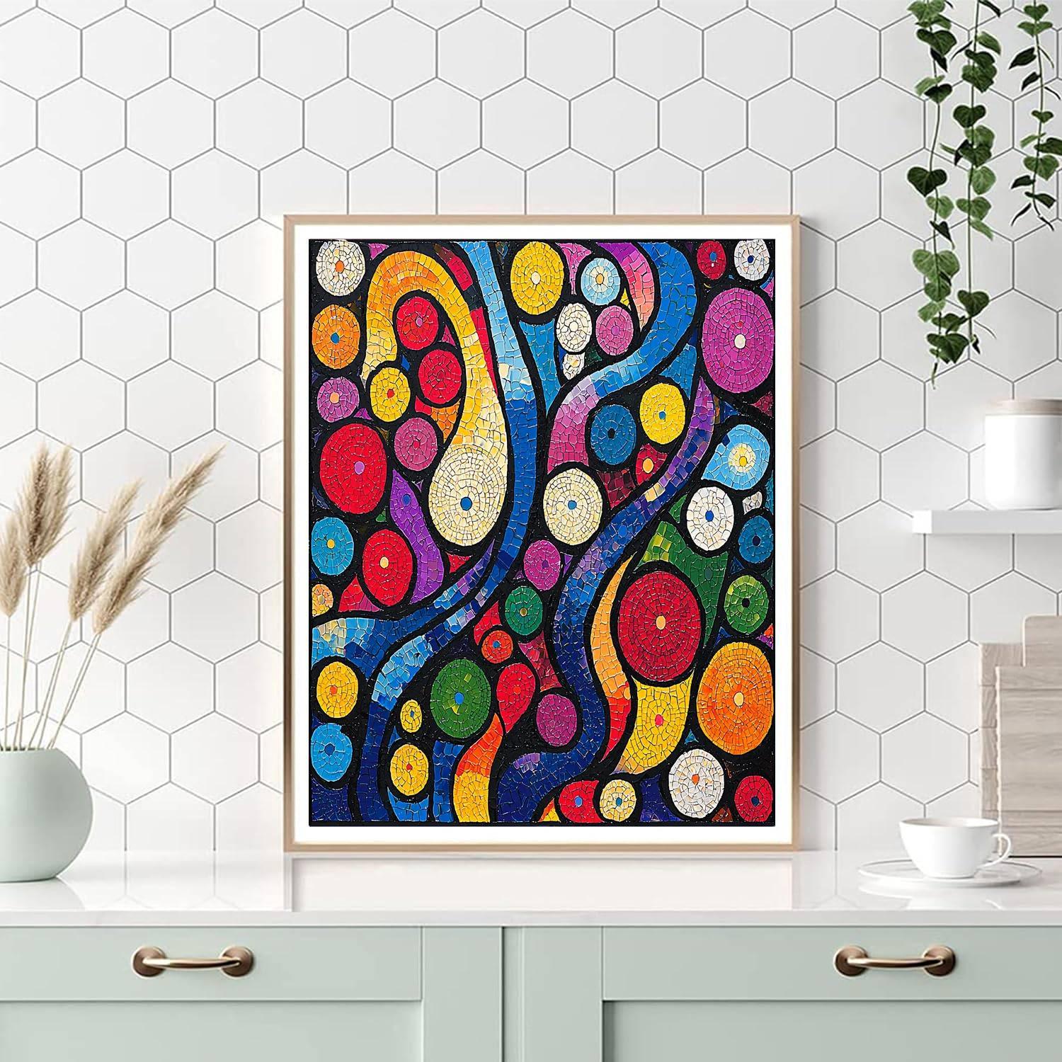 Yayoi Kusama Inspired Energetic Patterns Of Life  Paint By Color