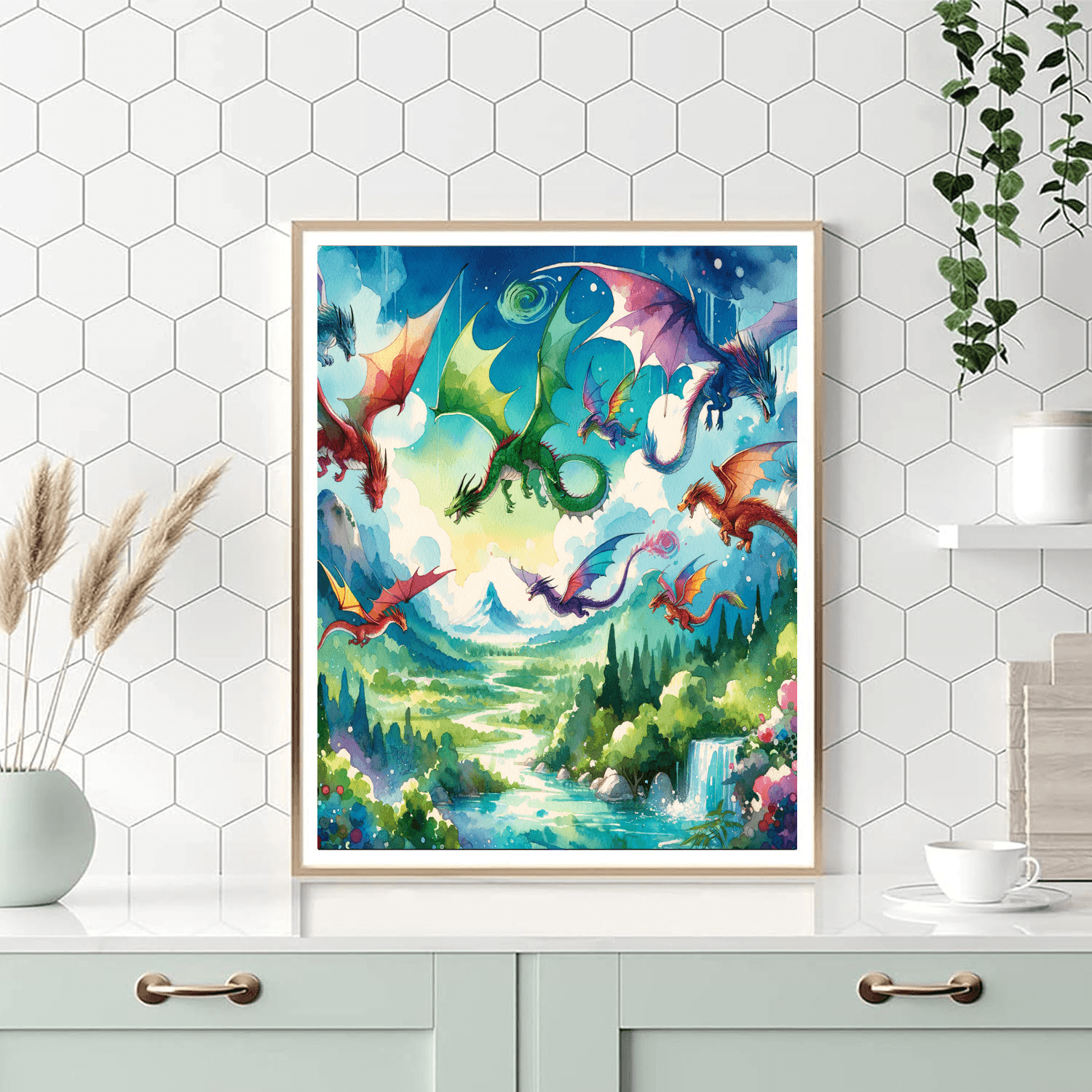 Daring Dragon Adventure Painting Number Kit