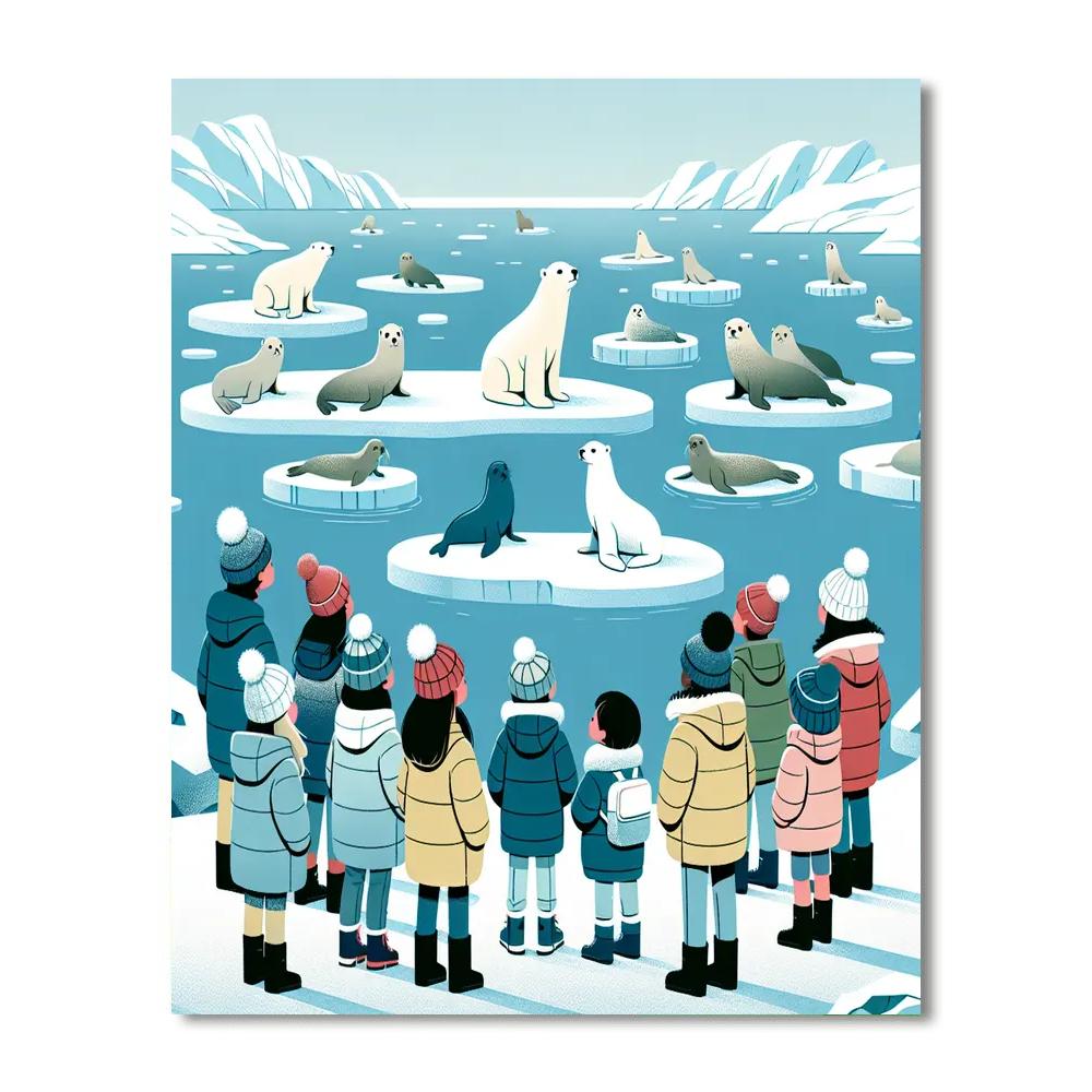 Artic Ice Cap Adventure Numbered Painting Kits