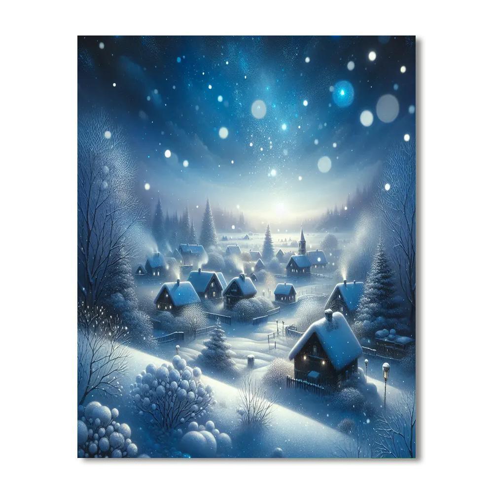 Winter's Eve Splendor Paint By Numbers Art