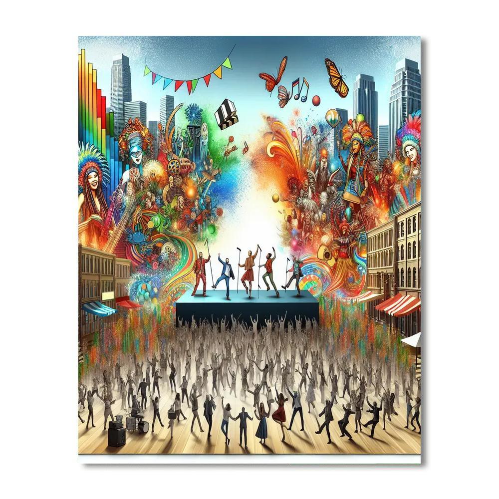 Fringe Festival - Adelaide, Australia Painting By Numbers Kit