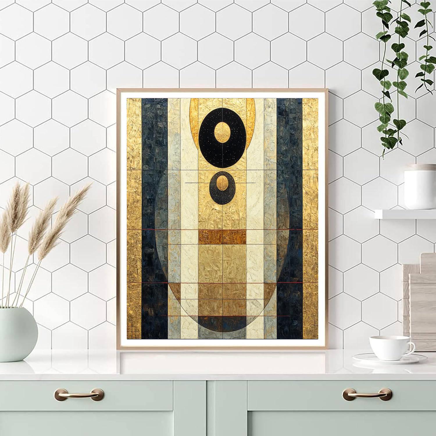 Gustav Klimt Inspired Eclipse Radiance  Paint By Numbers Kits