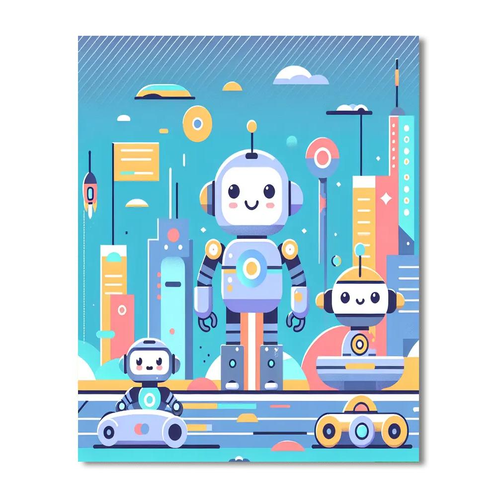 Robo Rally Paint By Numbers Art