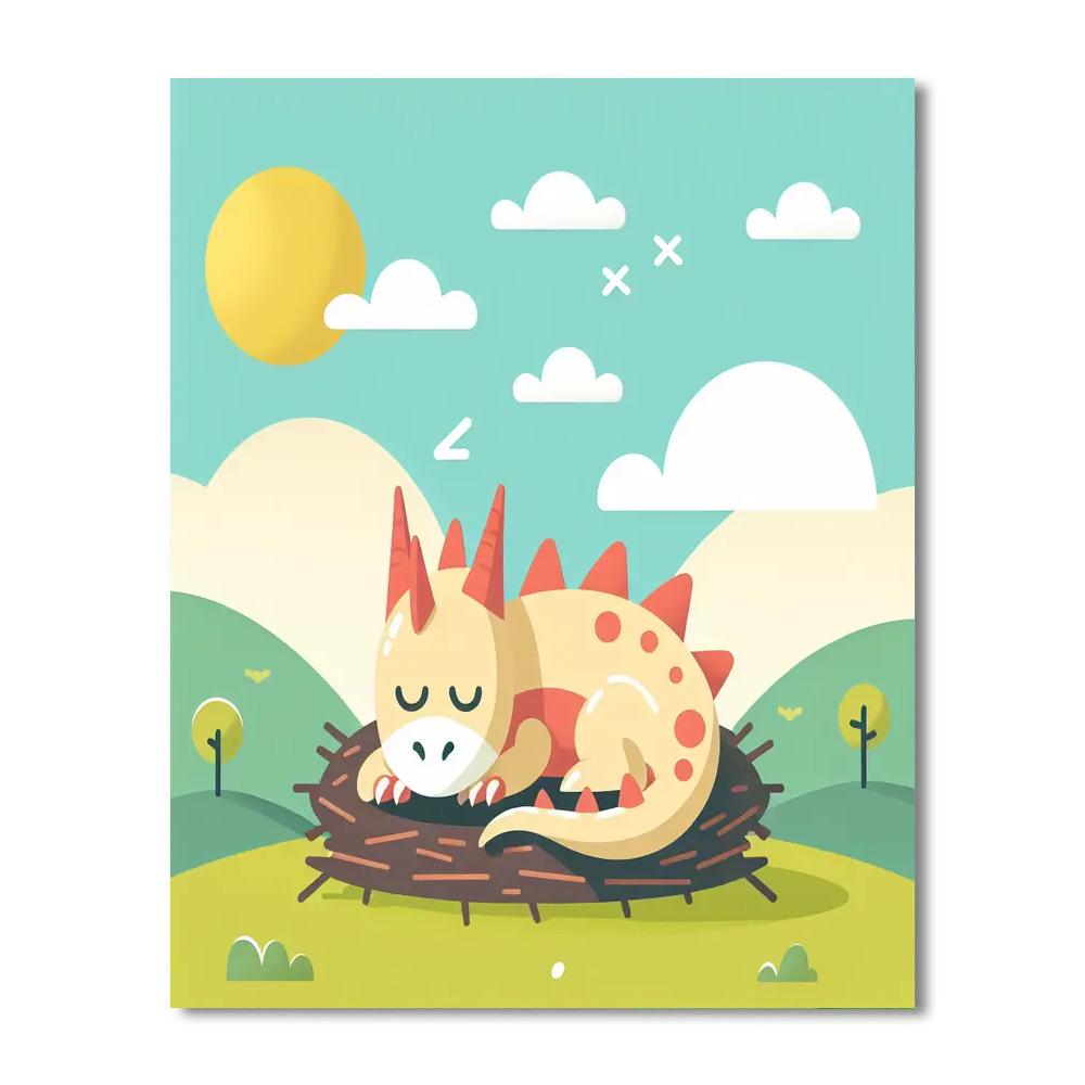 Friendly Dragon’s Roost Paint By Numbers