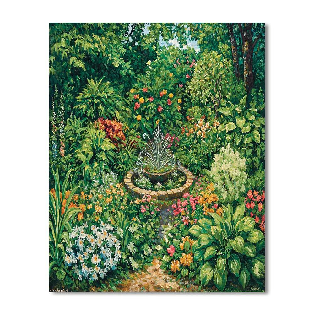 Botanical Illustration Style Inspired Botanical Oasis  Paint By Numbers Kits