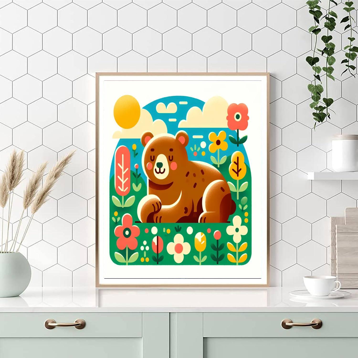 Fun Loving Bear Paint By Numbers Kits