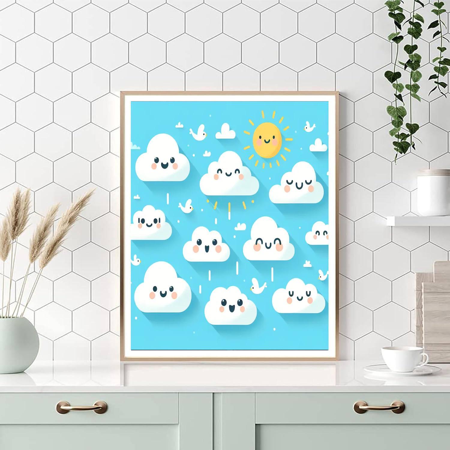 Charming Cloud Friends Paint By Numbers