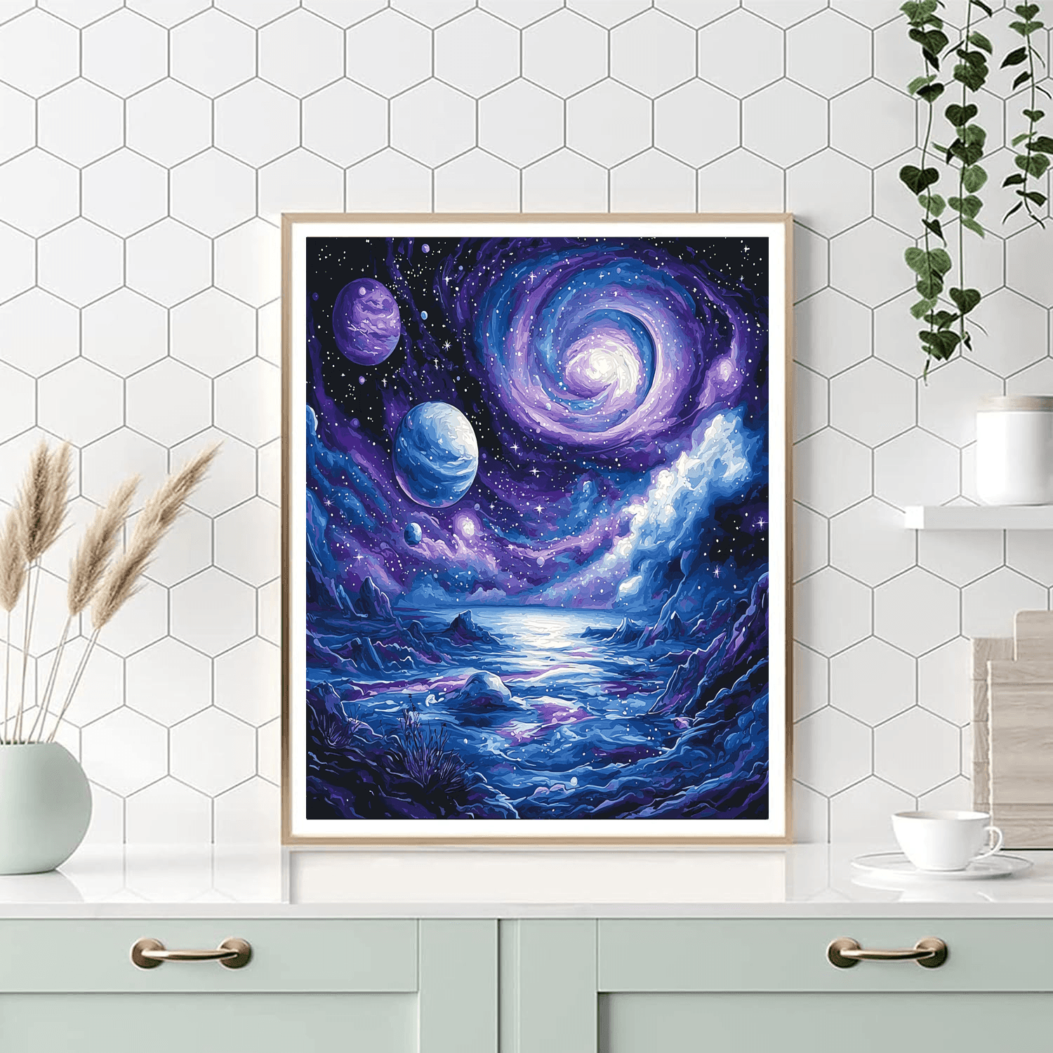Salvador Dalí Inspired Journey Through The Stars  Painting By Numbers Kit