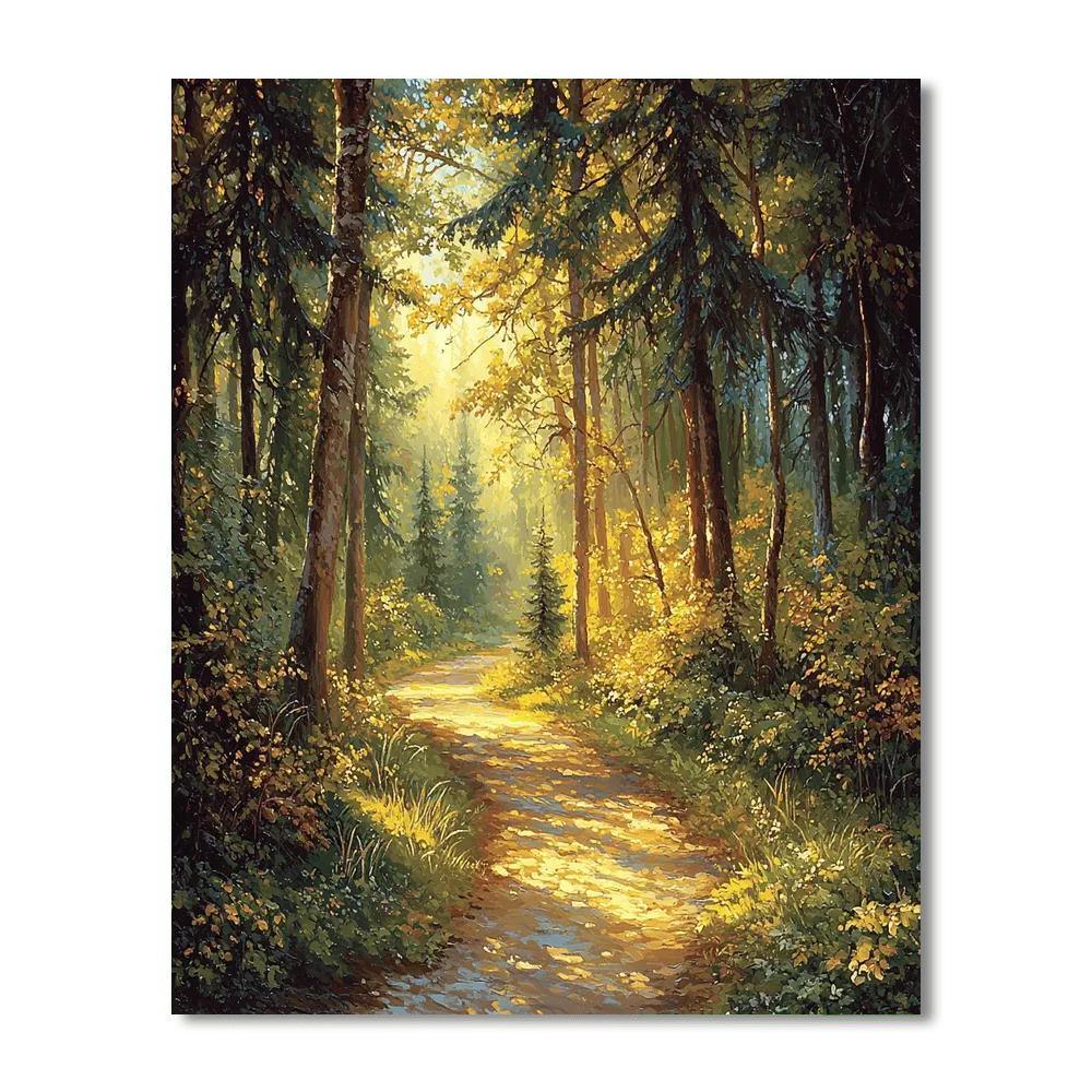 Thomas Kinkade Inspired Hidden Forest Path  Paint By Numbers Kits