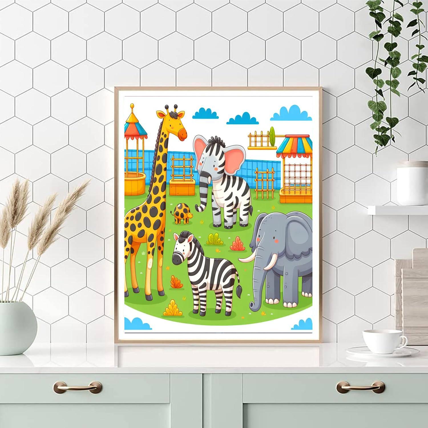Zoo Adventure Numbered Painting Kits