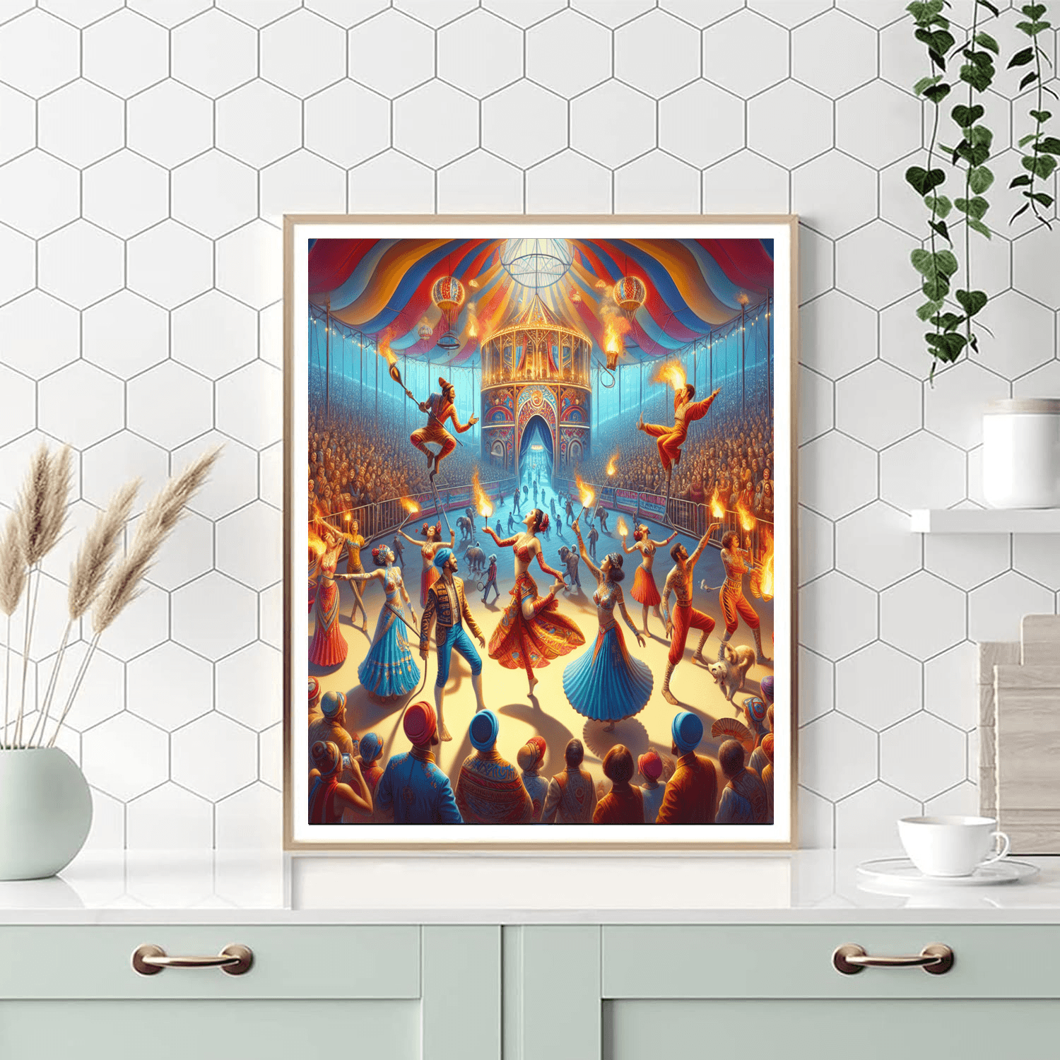 Whimsical Circus Whirl Numbered Painting Kits