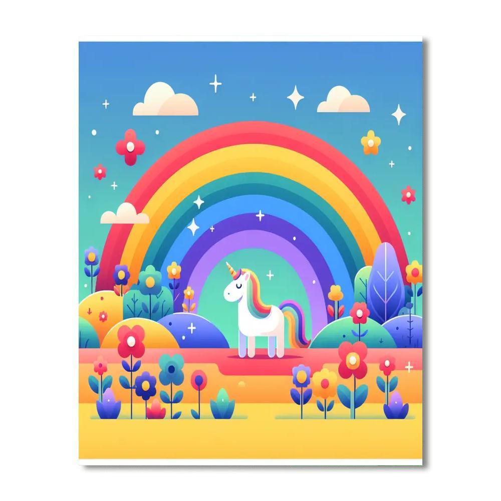 Rainbow Magic Adventure Paint By Numbers Art