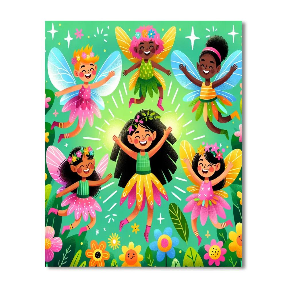 The Happy Adventure In Fairyland DIY Paint By Numbers